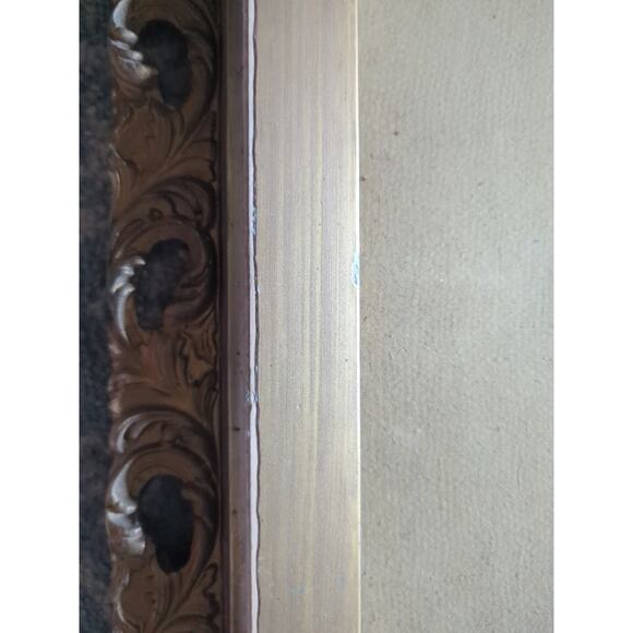 19th Century Antique Gold Gilded Rococo Portrait Wood Resin Frame Rare 26" × 22" - Picture 7 of 10